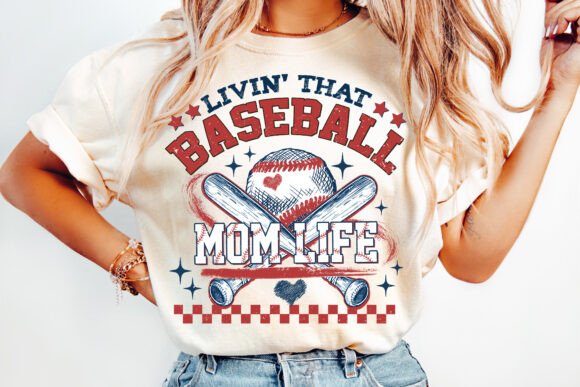Livin that baseball mom life - DTF TRANSFER (TUA)