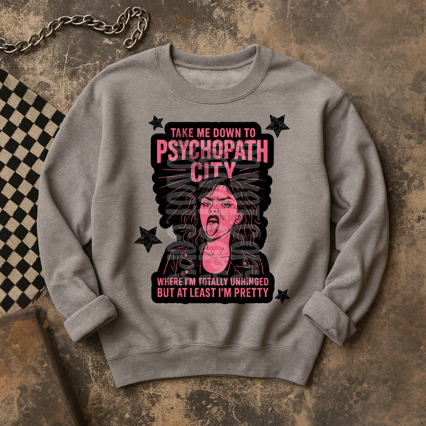 Take me down to psychopath city - DTF TRANSFER (WFD Sept25)