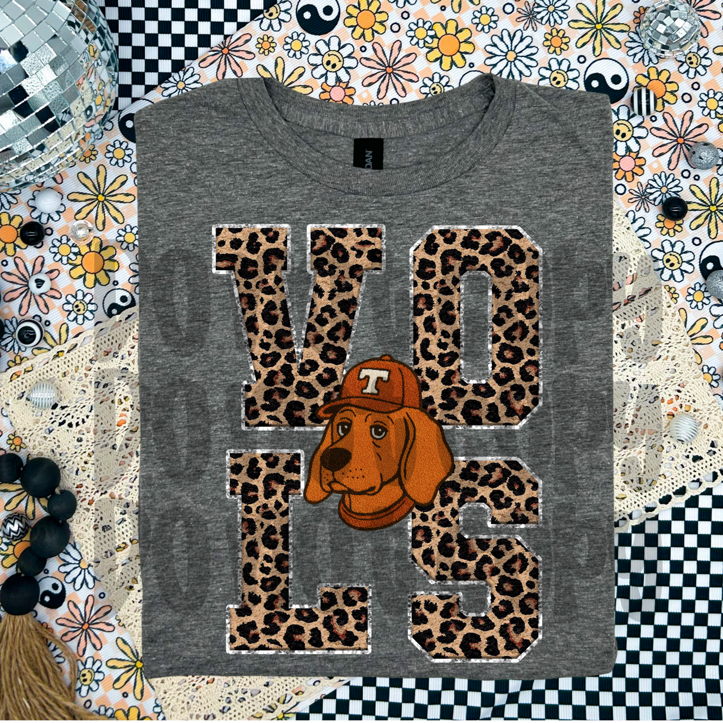 Vols ; leopard faux chenille - DTF TRANSFER (WFD Sept25)