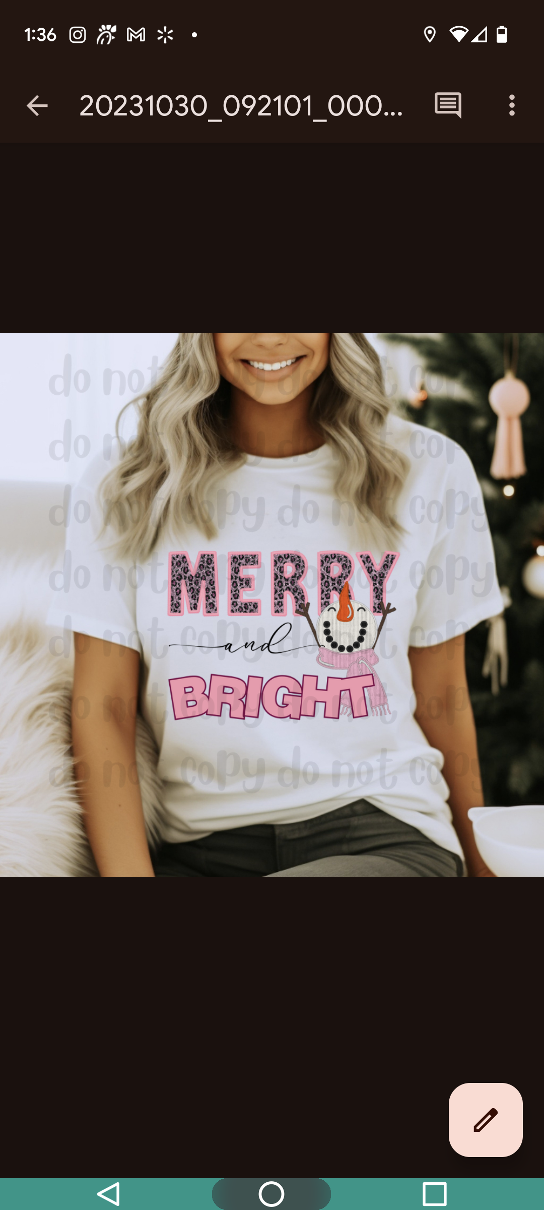 Merry and Bright snowman faux sequin pink leopard embroidery - DTF TRANSFER ONLY (WRS)