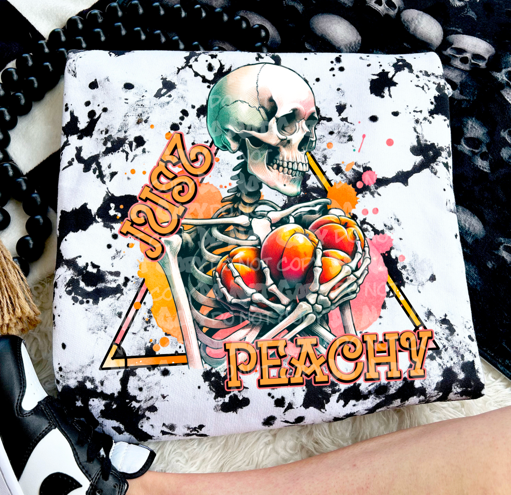 Just peachy skellie - DTF TRANSFER (LCD)