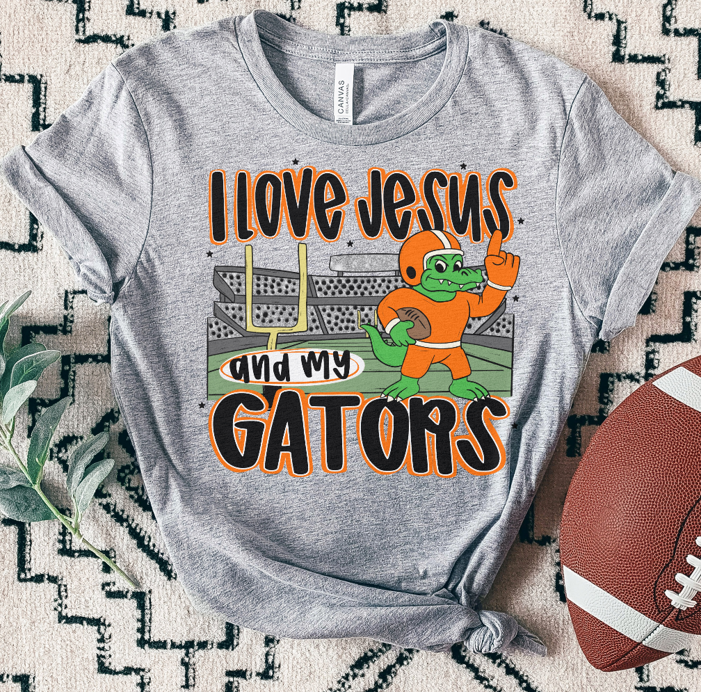 GATORS ; I love Jesus and Football - DTF TRANSFER (SAL JUNE25)