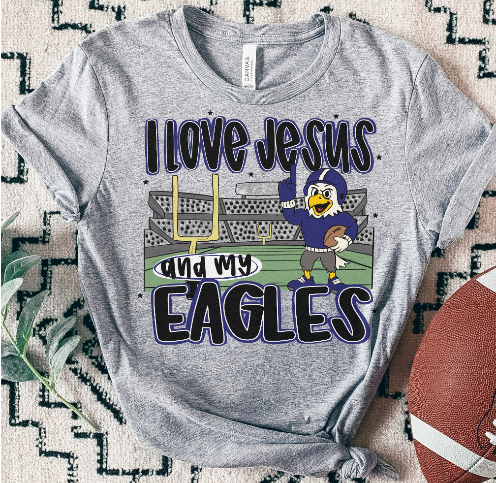 EAGLES ; I love Jesus and Football - DTF TRANSFER (SAL JUNE25)