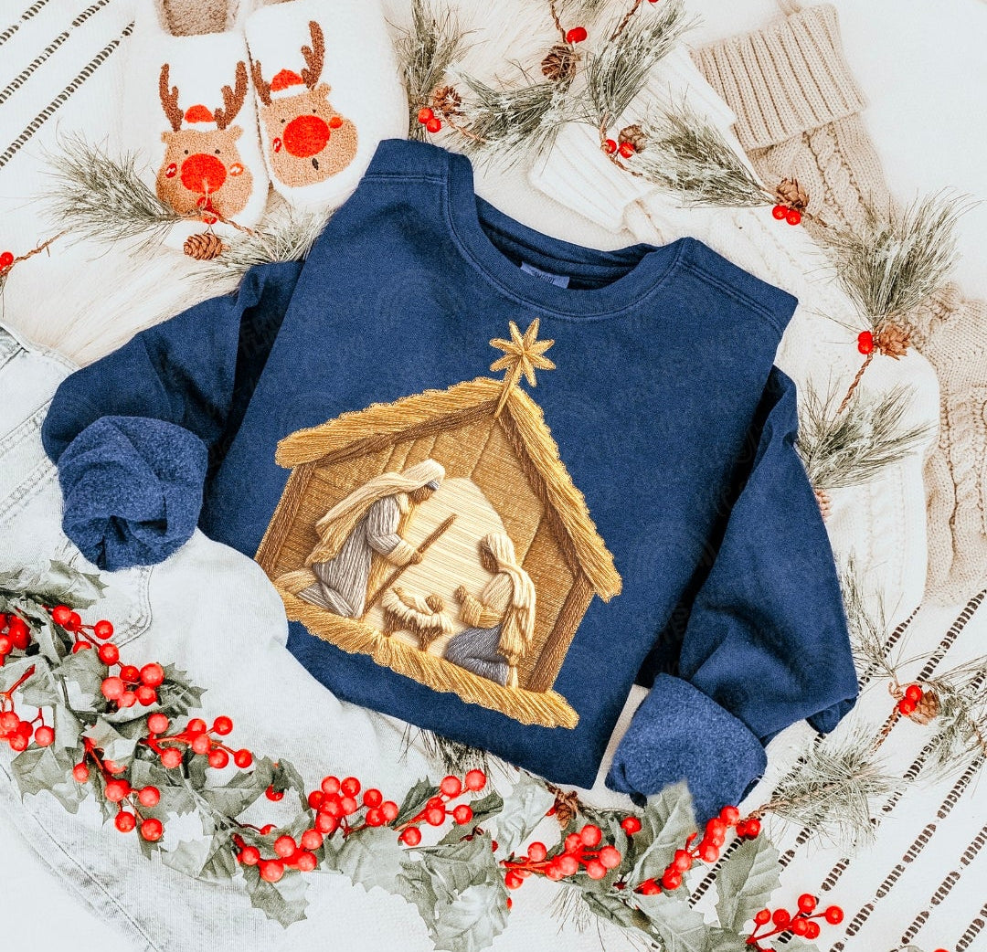 Manger scene - (DTF TRANSFER) SAL