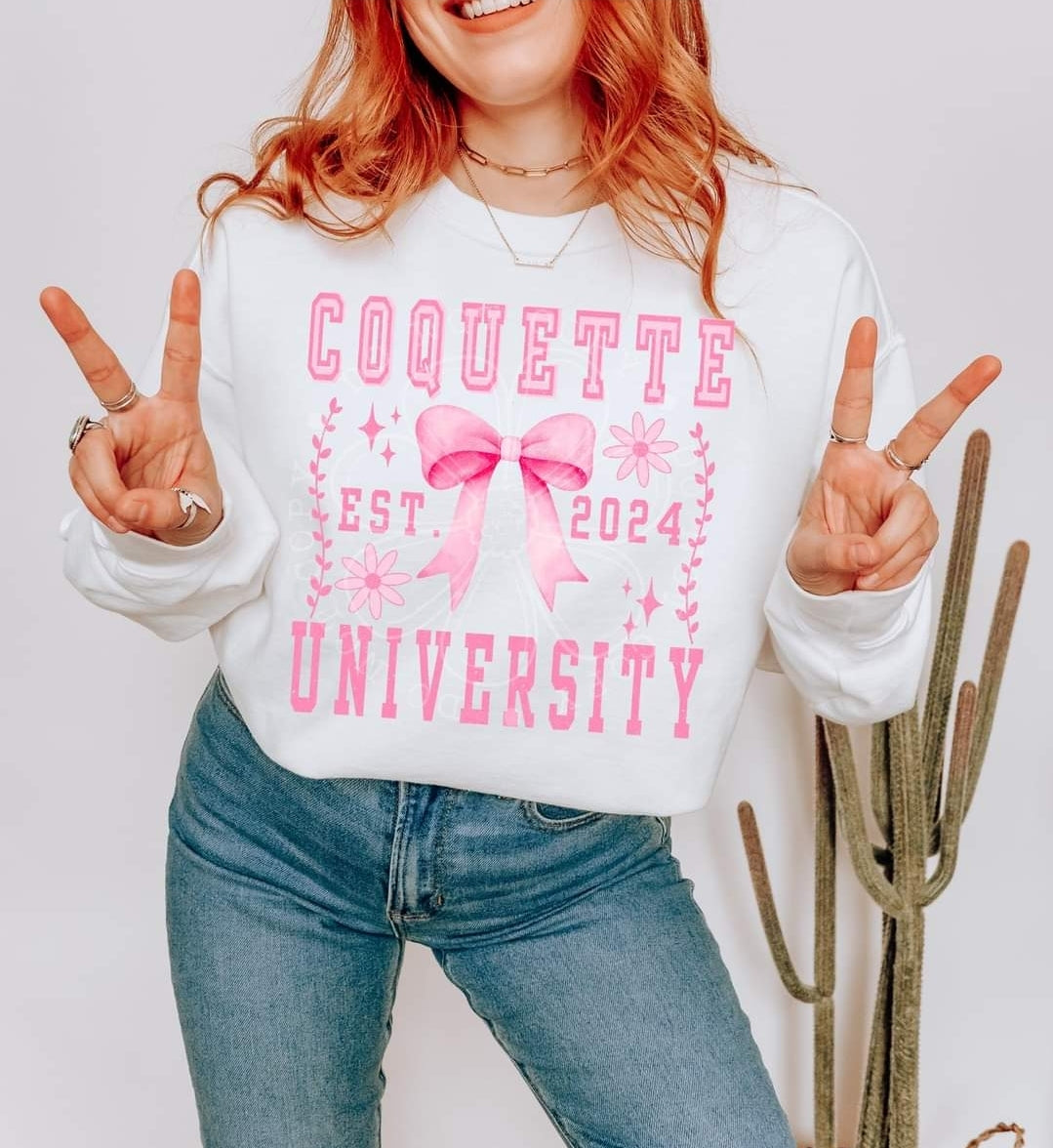 Coquette university- DTF TRANSFER (LDC F24)