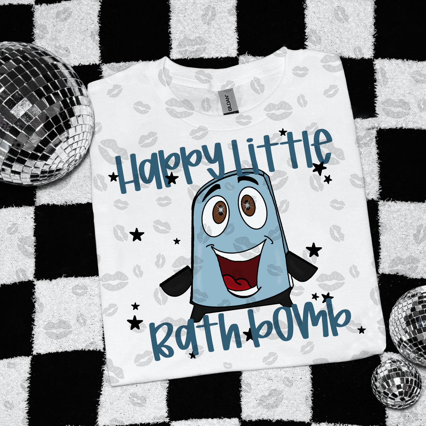 Happy little bath bomb - DTF TRANSFER (NBD snarky diz)