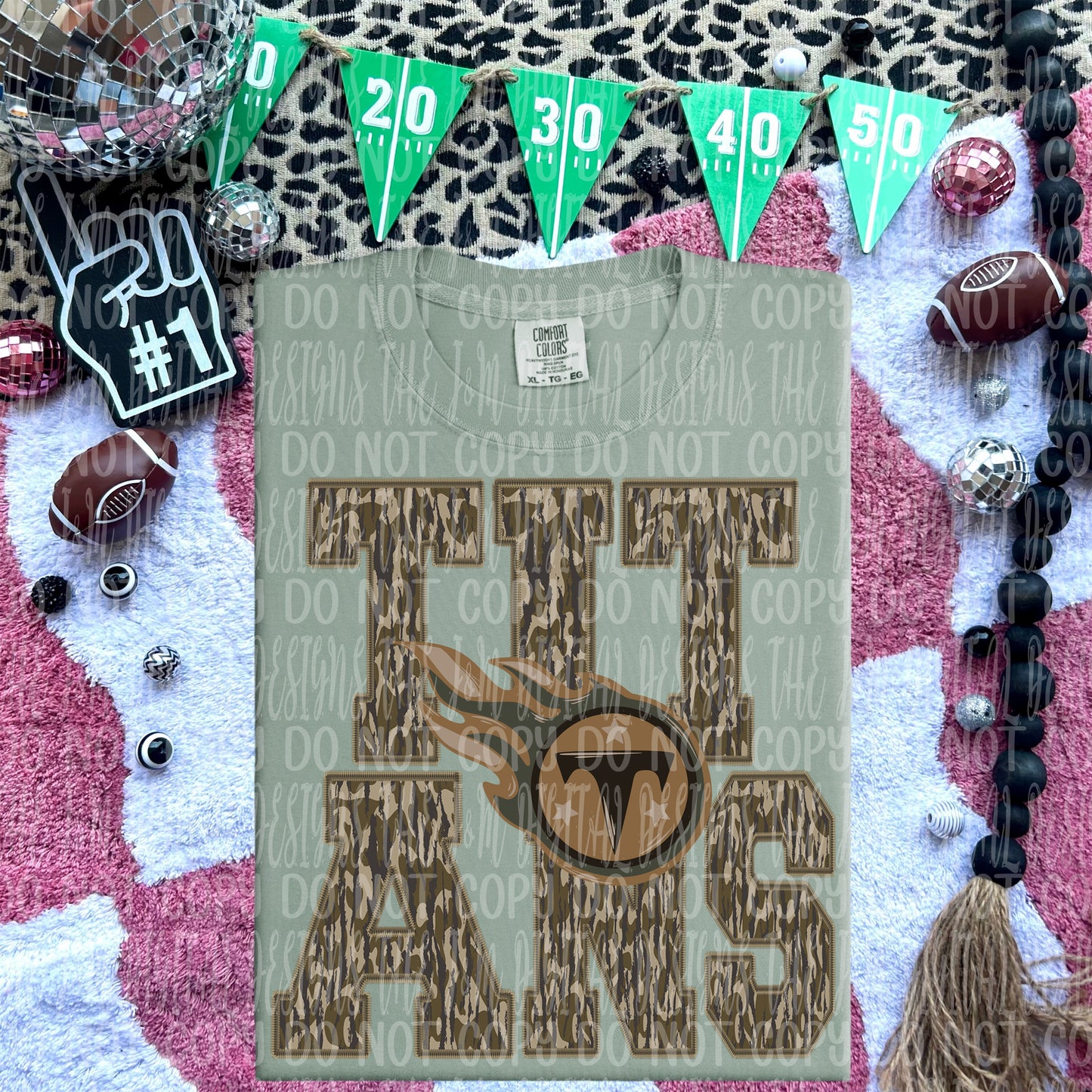 Titans - mascot camo - DTF TRANSFER (JMD)