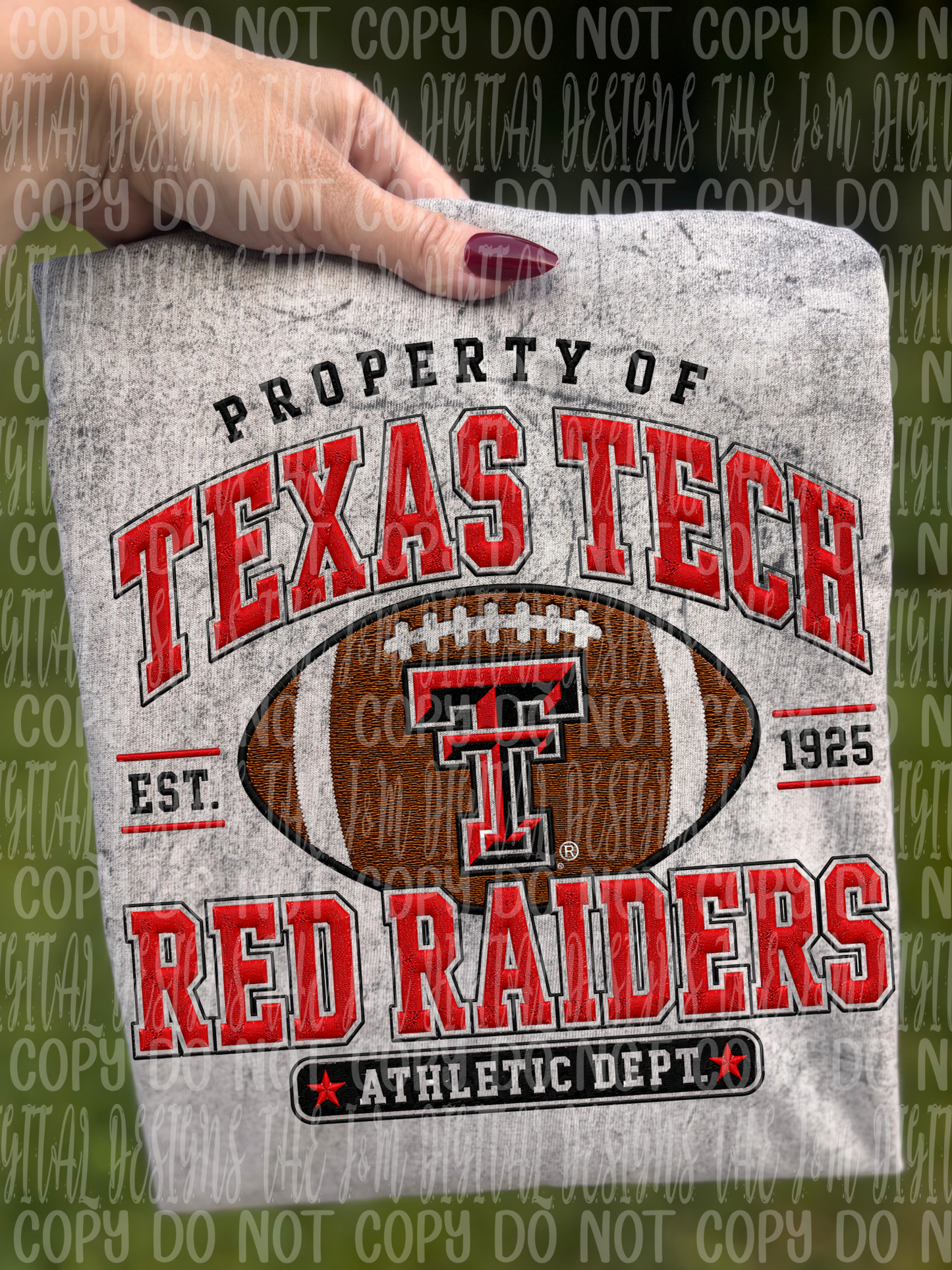 Property of RED RAIDERS - DTF TRANSFER (JMD)