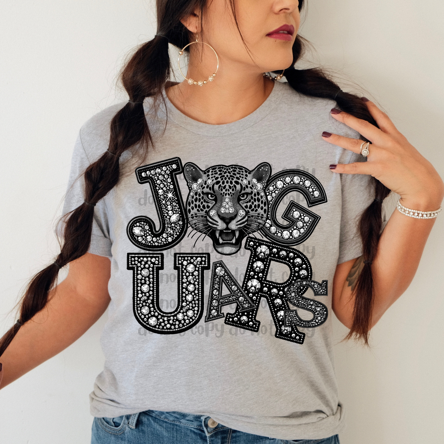 Jaguars faux rhinestone - DTF TRANSFER (PHDC)