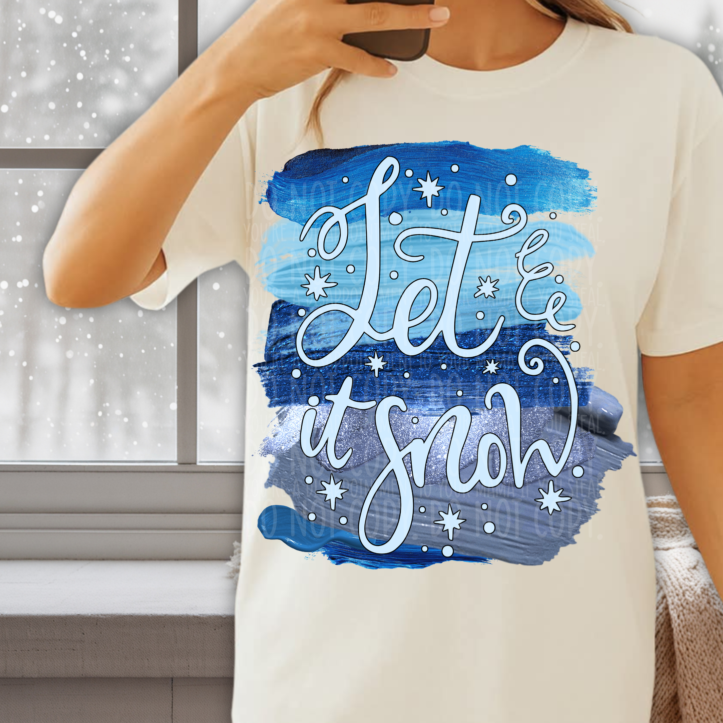 Let it snow - DTF TRANSFER (WFD)