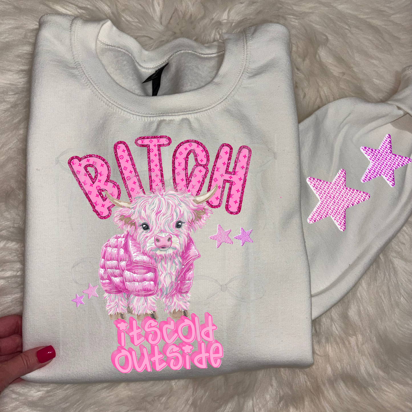 Bitch its cold outside highland cow nsfw - DTF TRANSFER (WFD)