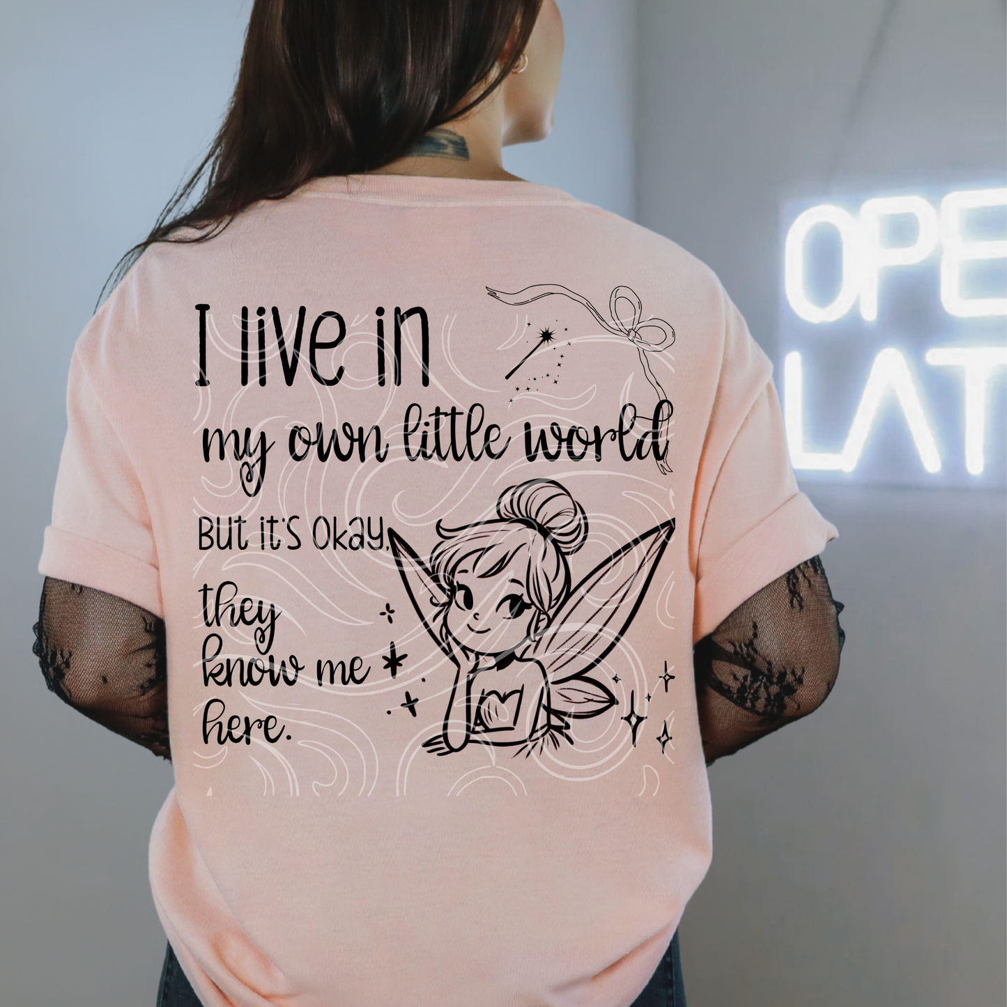 I live in my own world but it's okay fairy - DTF TRANSFER (WFD)