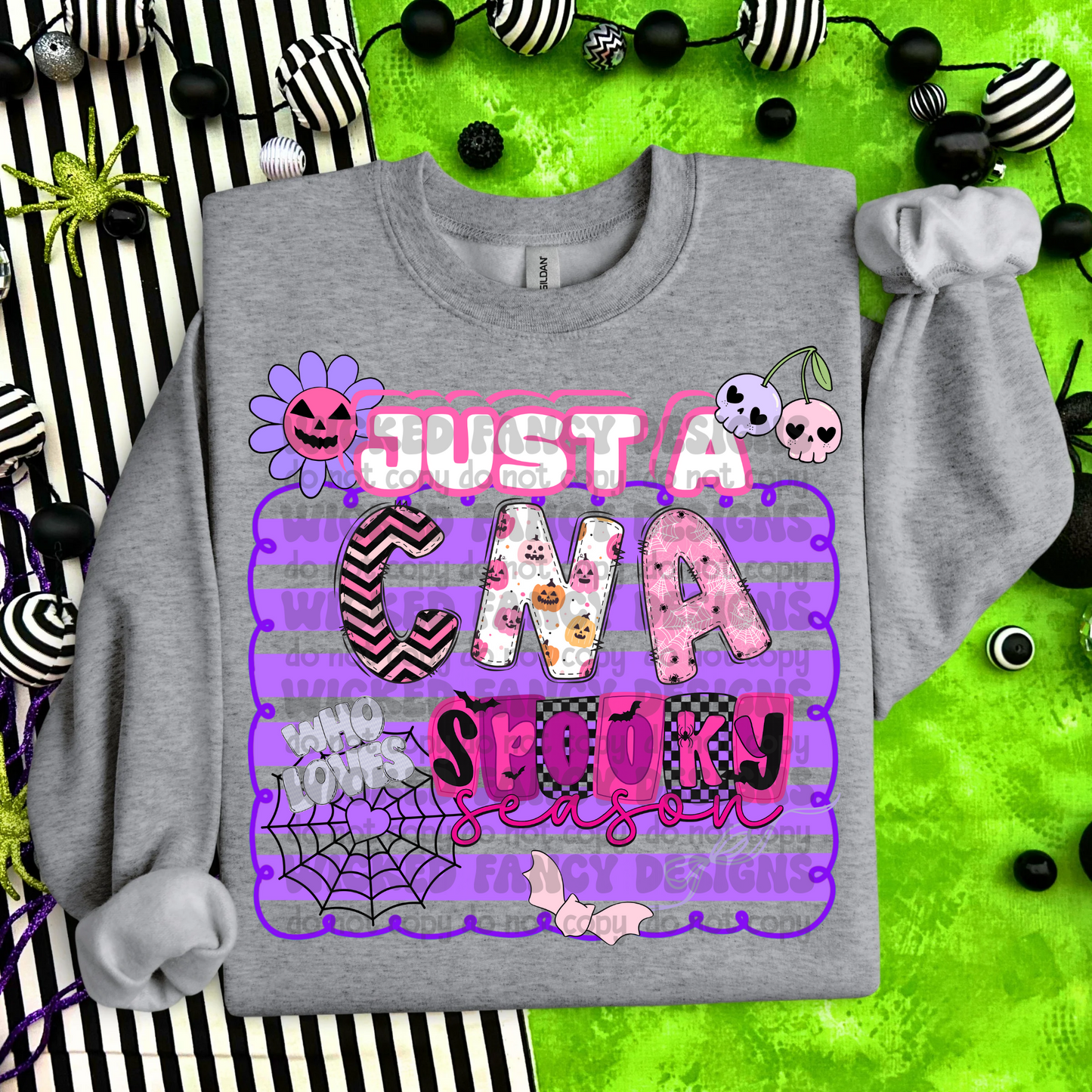 Just a CNA who loves spooky season - DTF TRANSFER (WFD)