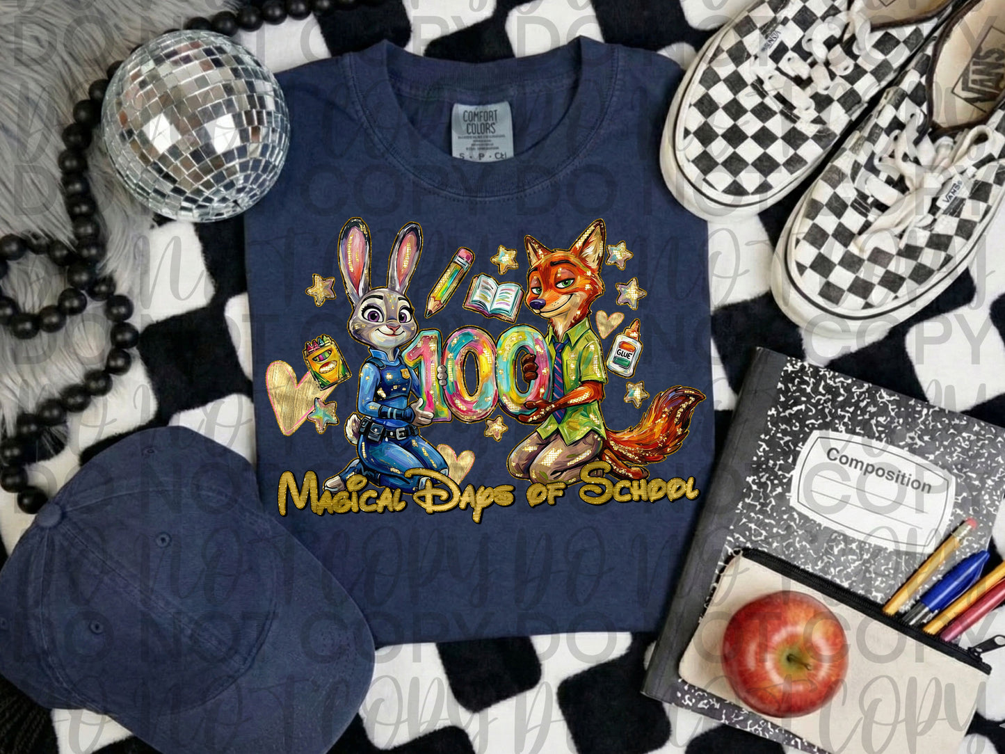 Zoo Magical days of school - DTF TRANSFER (100 days of growth school edition collab)