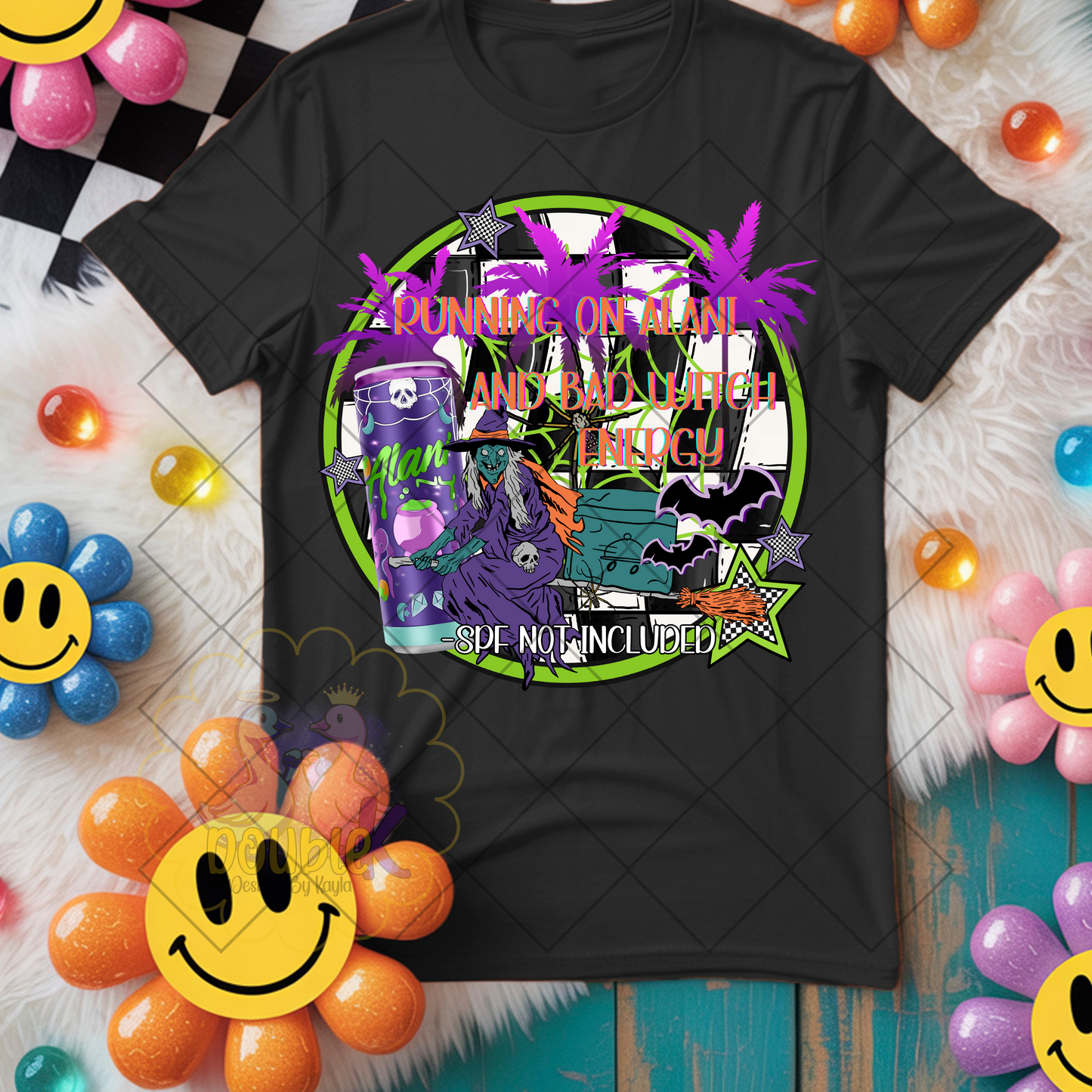 Running on A & bad witch energy -DTF TRANSFER (Spooky Summer Collab)