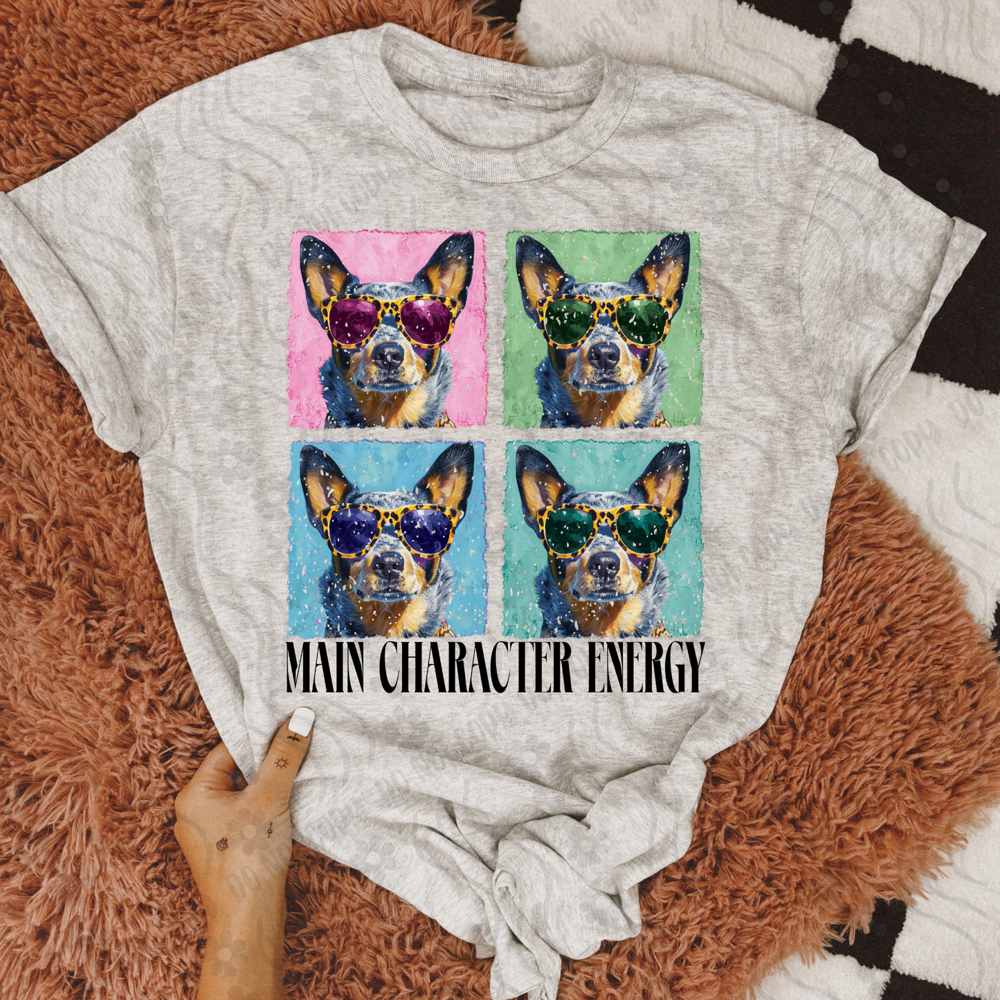 German Shepherd ; Main character energy - DTF TRANSFER (DX4)