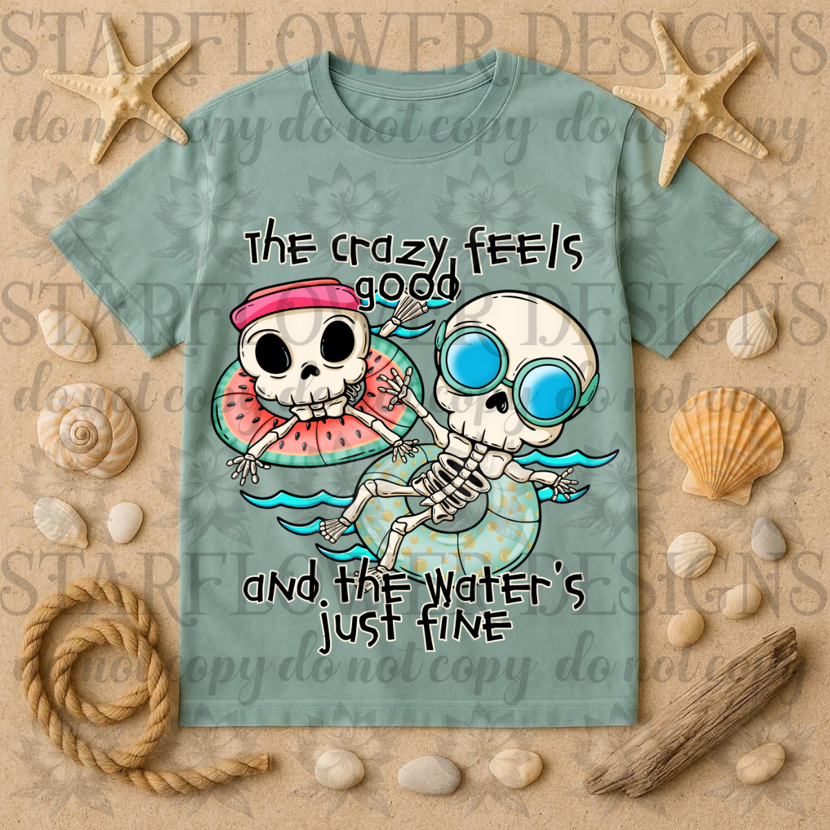 The crazy feels good- DTF TRANSFER (SFD JUN25)