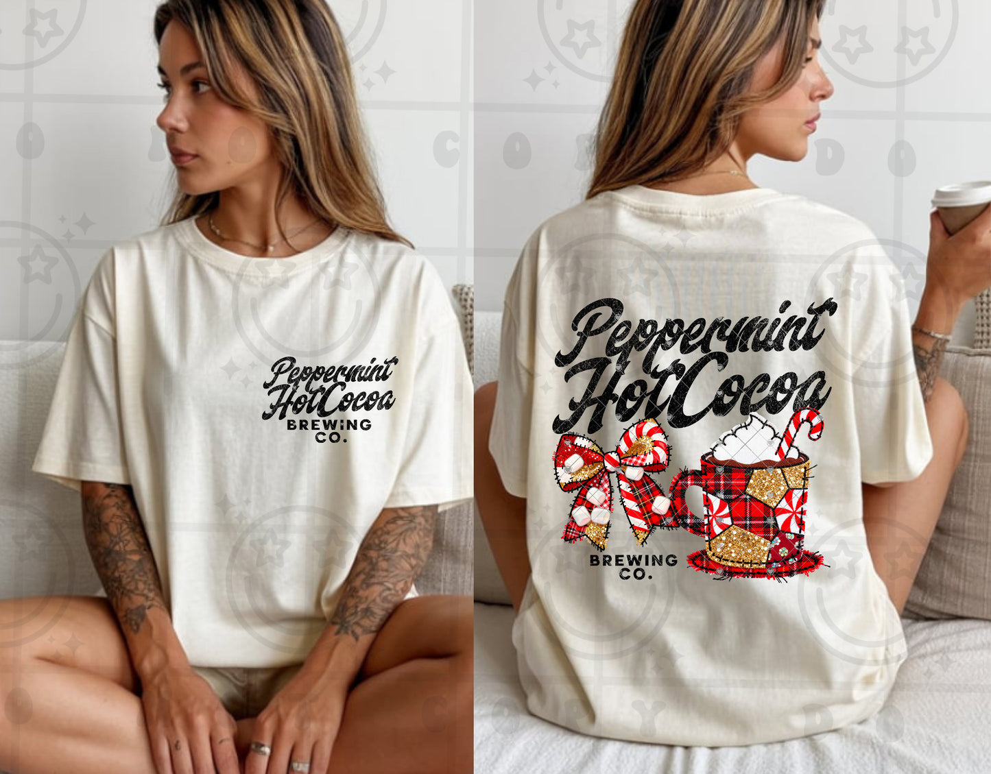 Peppermint hot cocoa brewing co (DTF TRANSFER) HWD NOV25