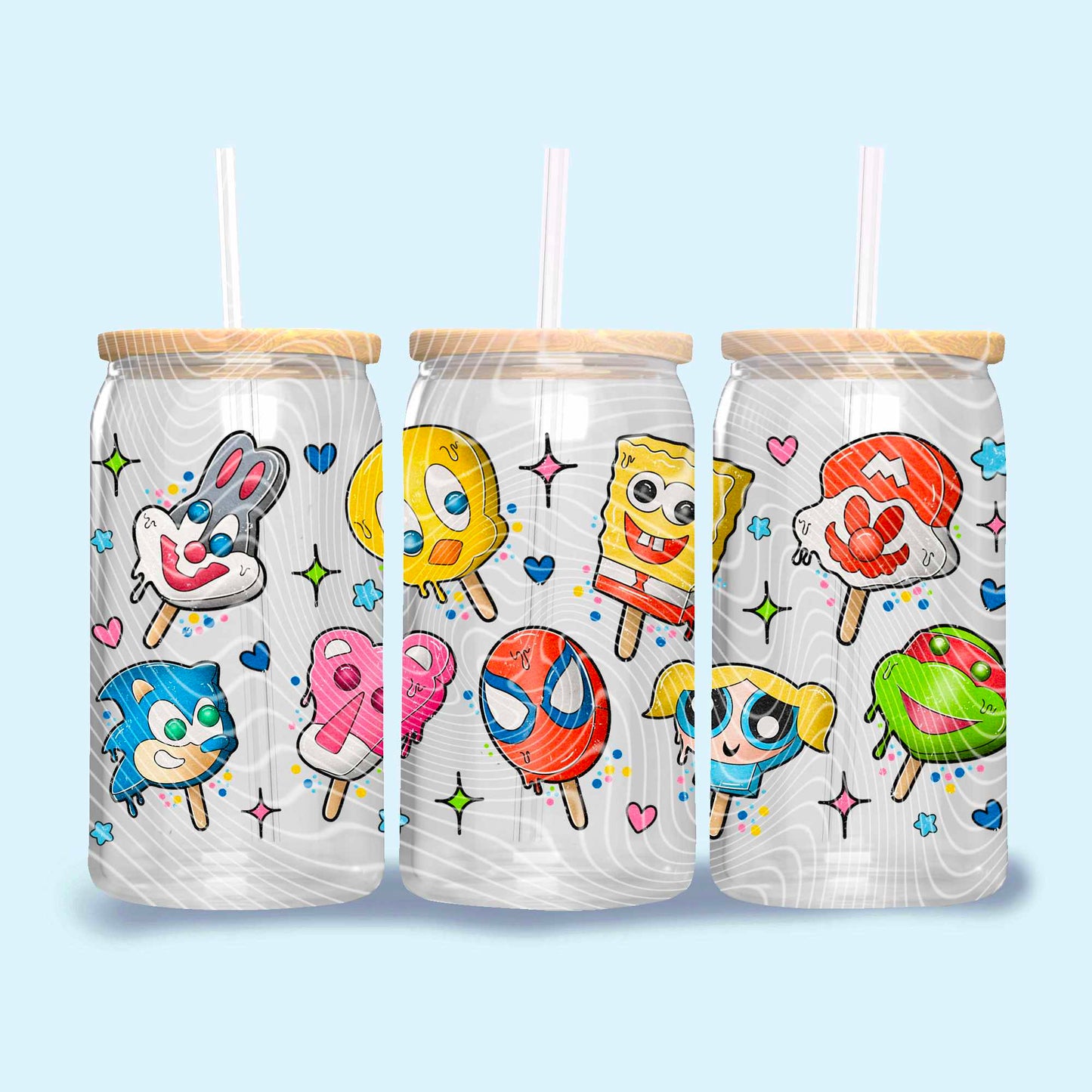 Character Pops - UV dtf wrap 16oz libbey : GD