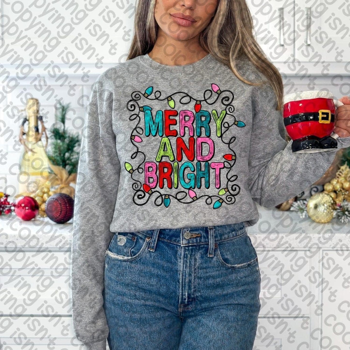Merry and Bright lights - DTF TRANSFER (CCD)