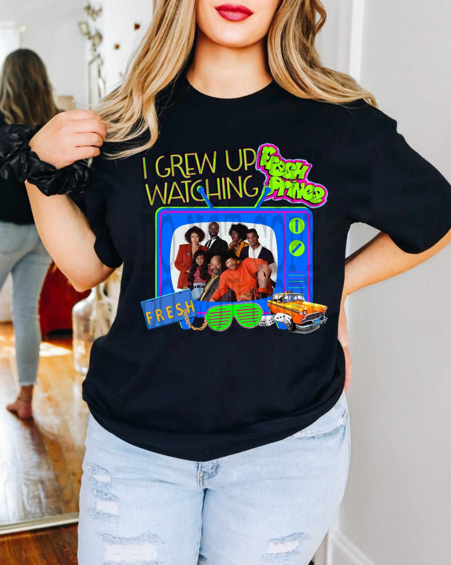 Bel Air I grew up watching TV - DTF TRANSFER (DDV)