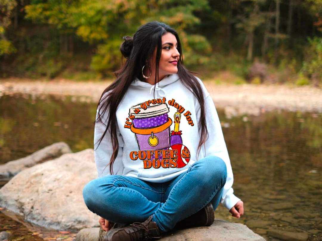 Coffee And Dogs - DTF TRANSFER (CST)