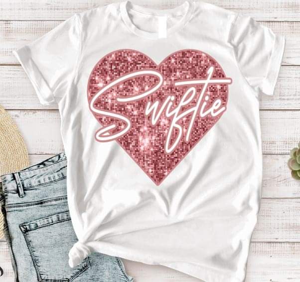 Swiftie Heart Light Pink - DTF TRANSFER (TD)