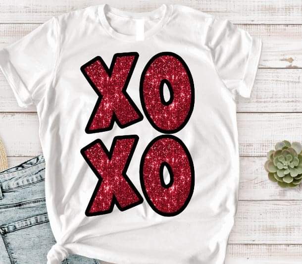 XOXO Red - DTF TRANSFER (TD)