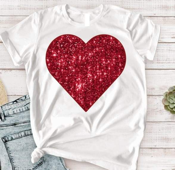 Red Heart - DTF TRANSFER (TD)