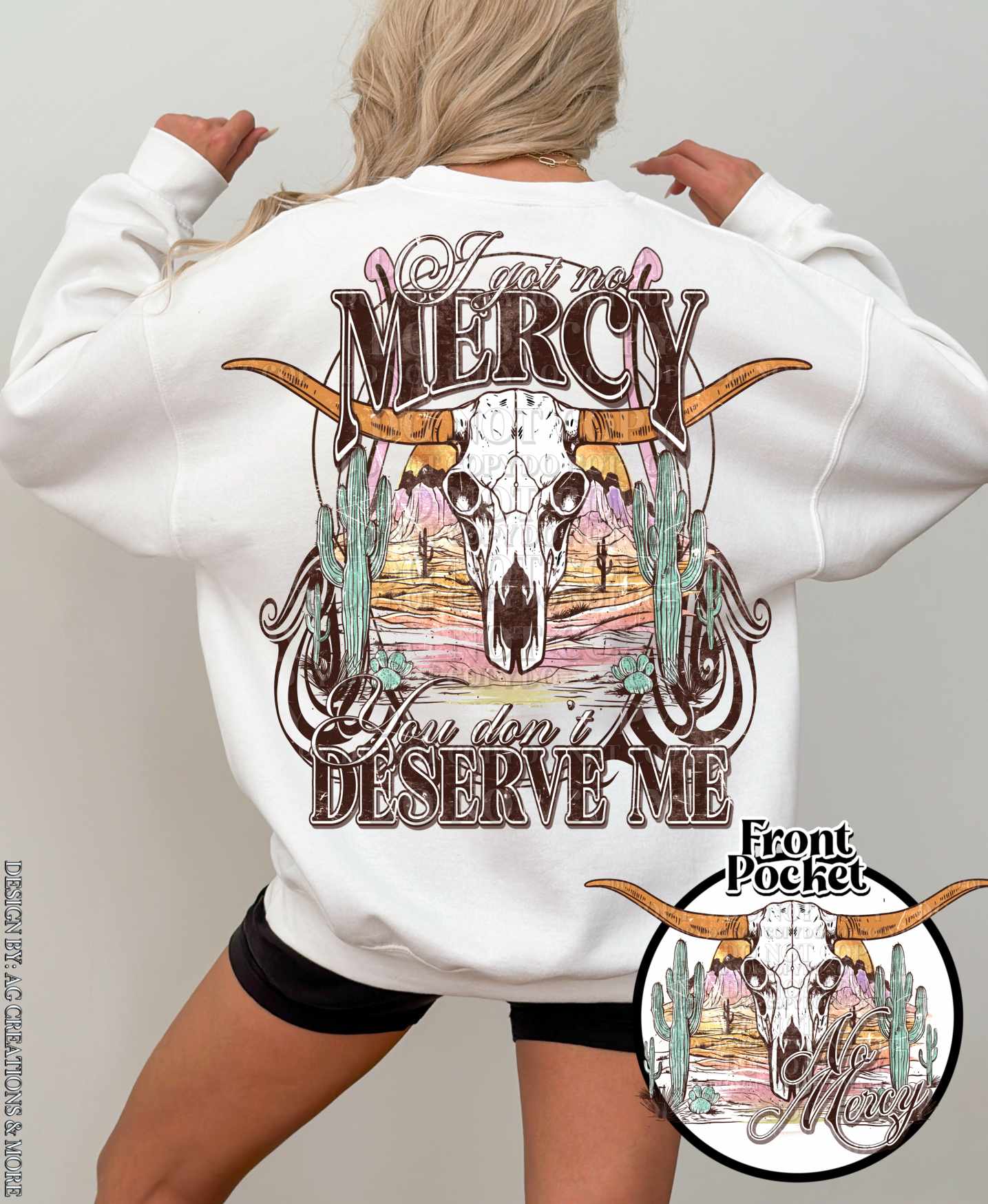 I got no mercy bull - DTF TRANSFER (AGCM)