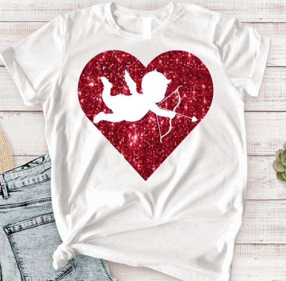Cupid Heart Red - DTF TRANSFER (TD)