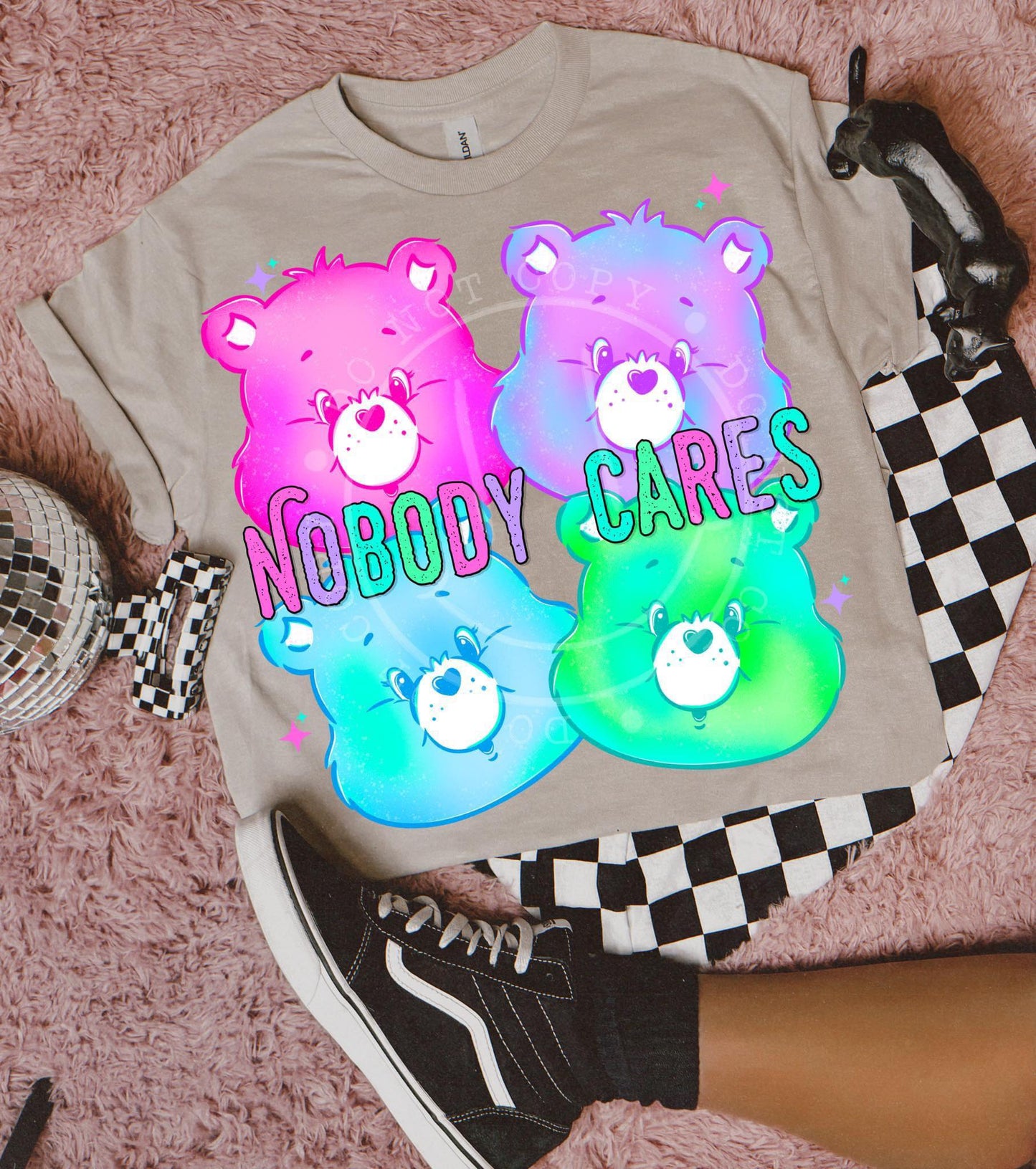 CB nobody cares-DTF TRANSFER (LDC F24)