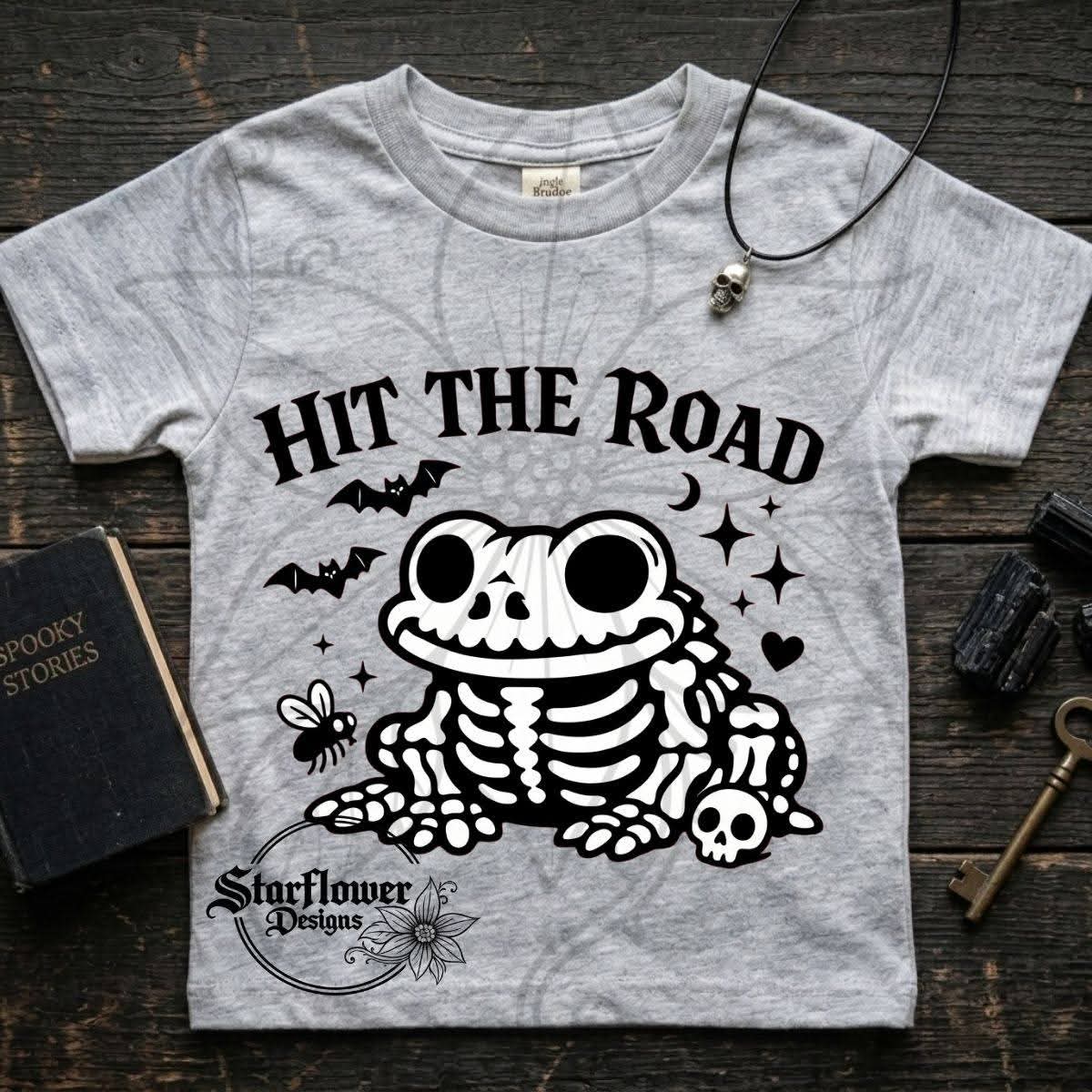 Hit the road little toad- Spooky; DTF TRANSFER ONLY (SFD)