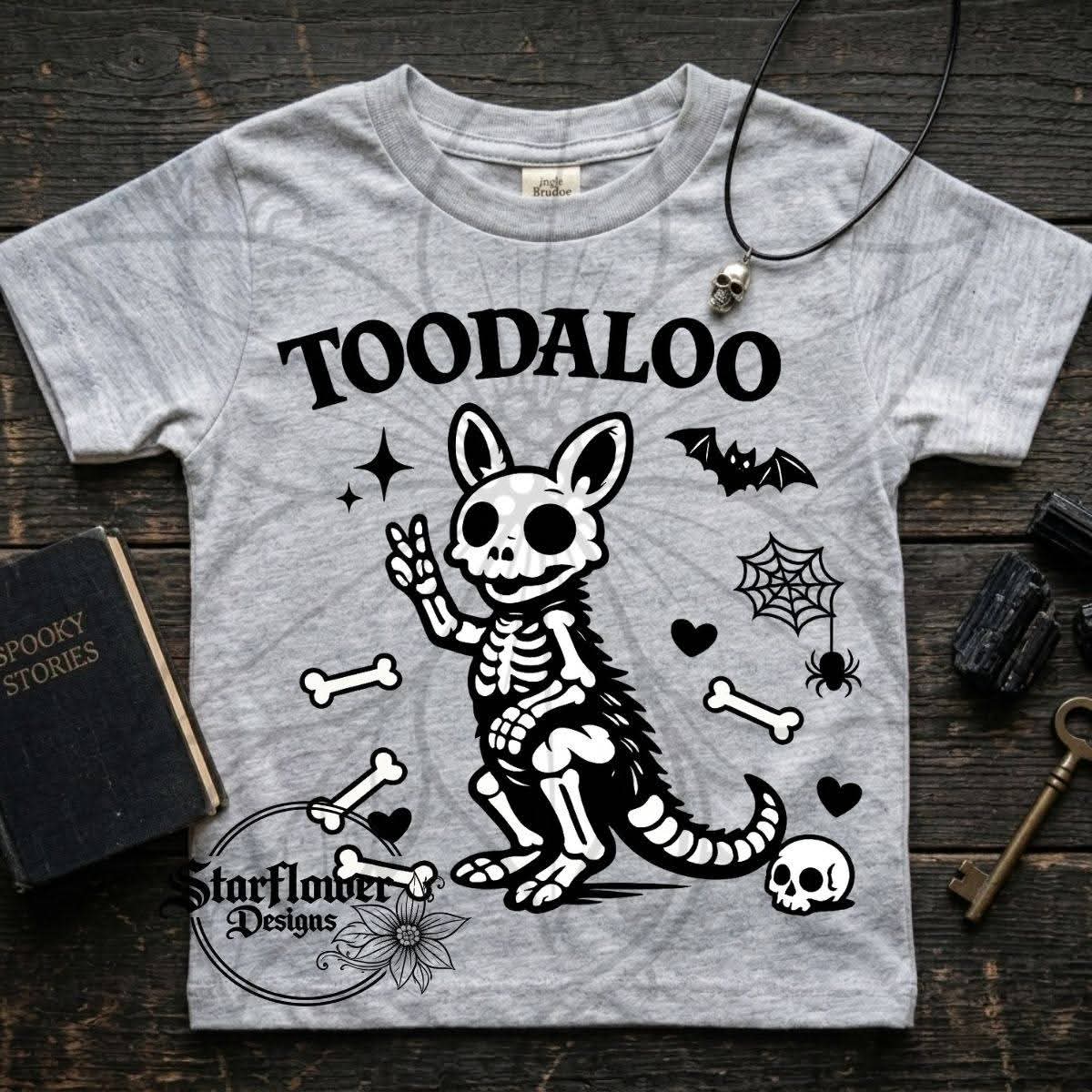 Toodaloo Kangaroo - Spooky; DTF TRANSFER ONLY (SFD)