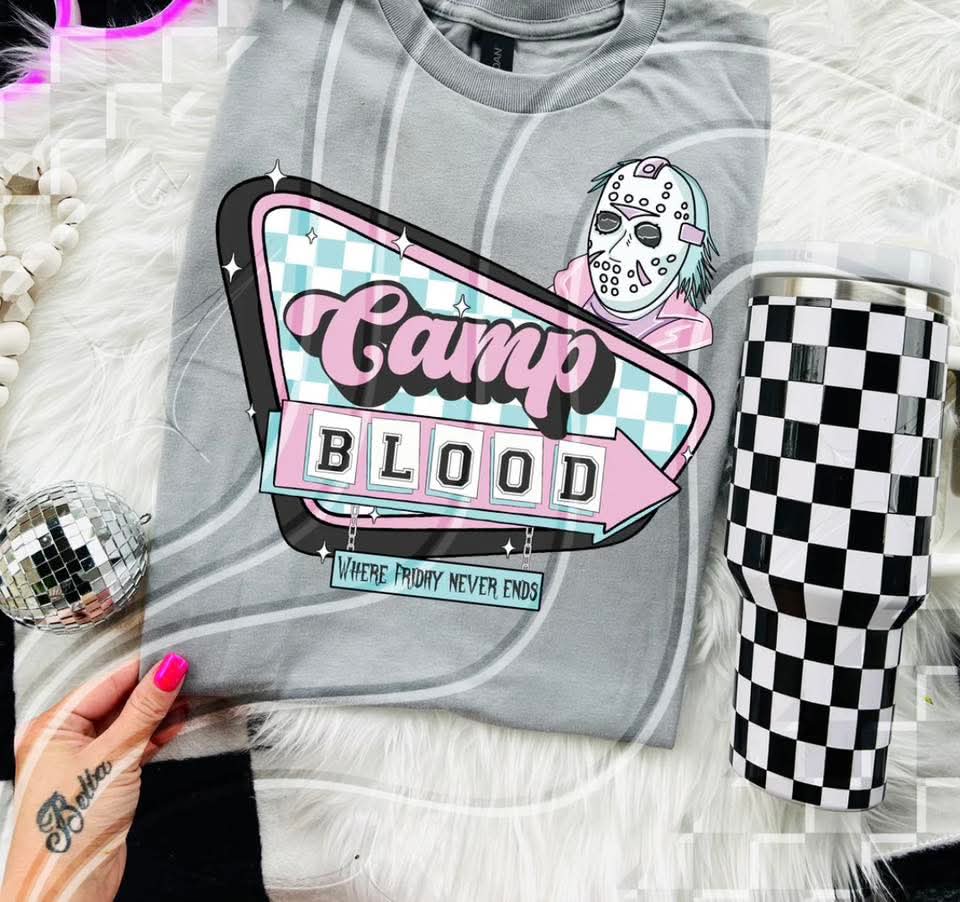 Camp Blood - DTF TRANSFER (GL825)