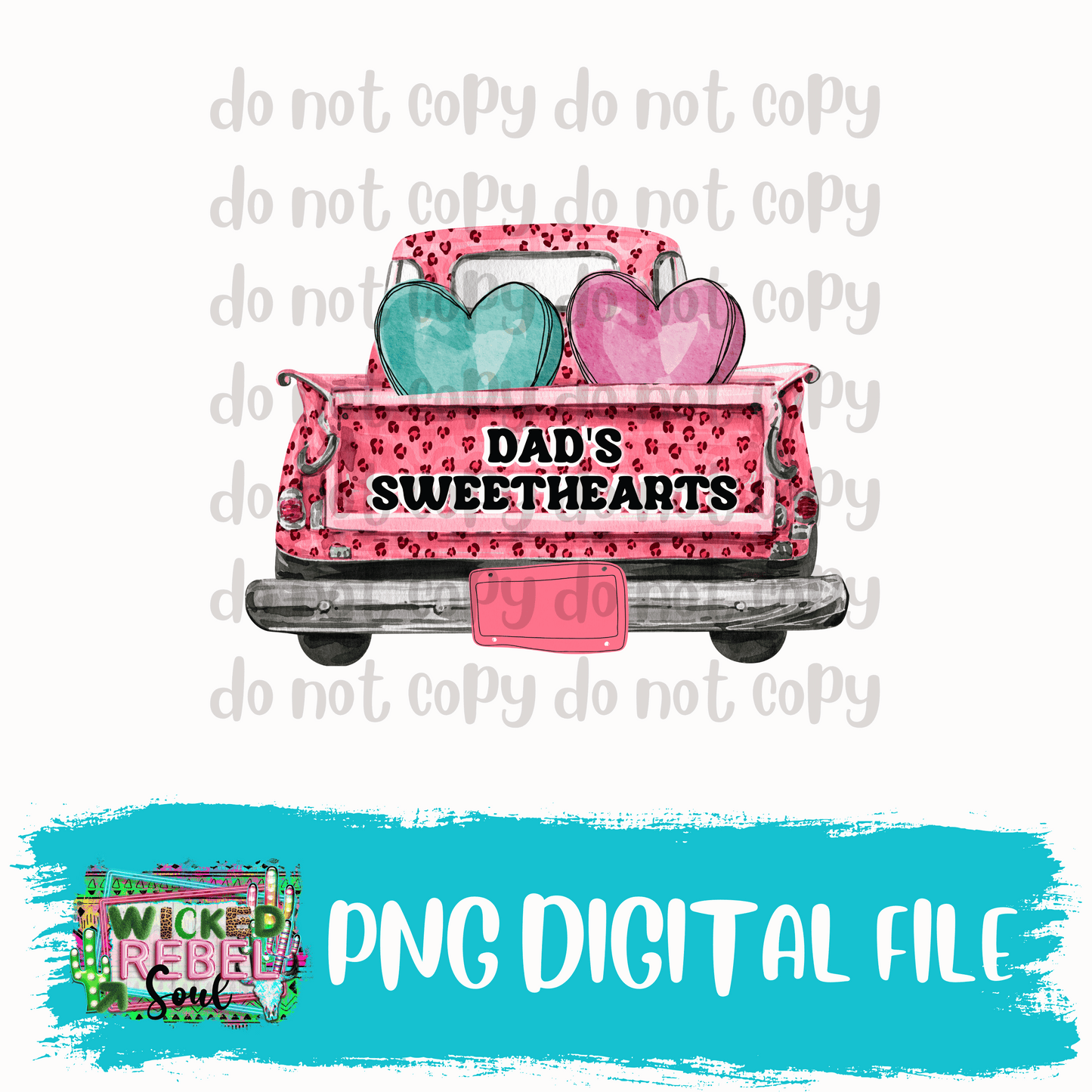 Dads sweethearts vintage truck PNG