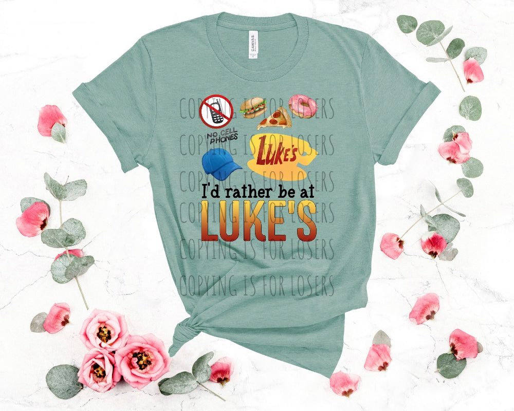 I'd rather be at Lukes ; Gilmore Girls TRANSFER ONLY