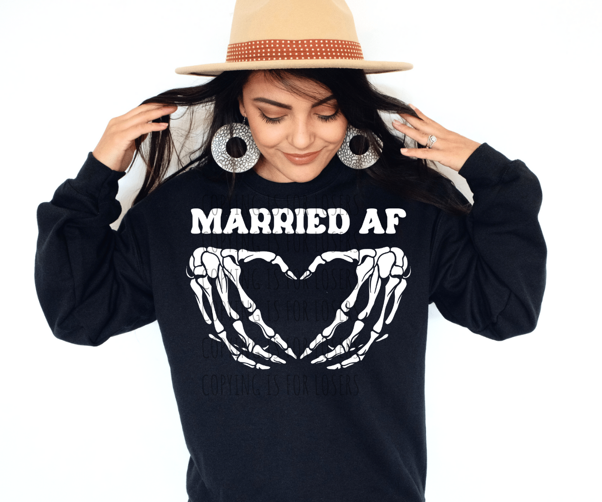 Married AF skellie hands heart TRANSFER ONLY