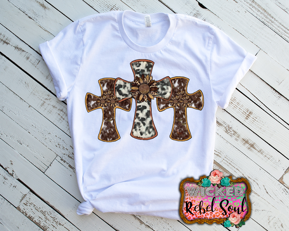 Western Crosses sublimation transfer