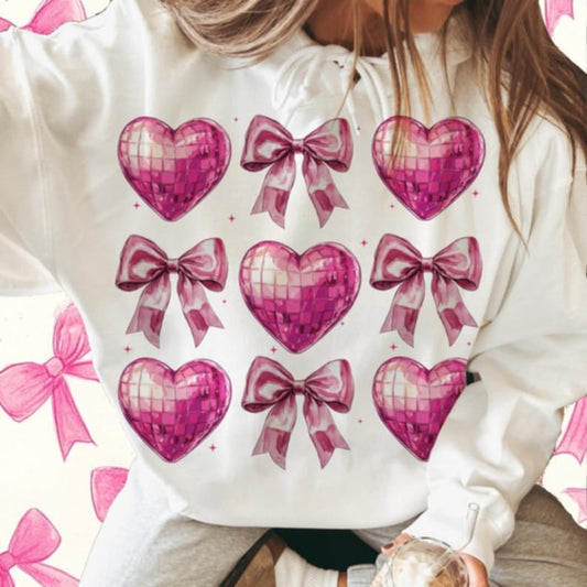 Bows & hearts- DTF TRANSFER (ULF)