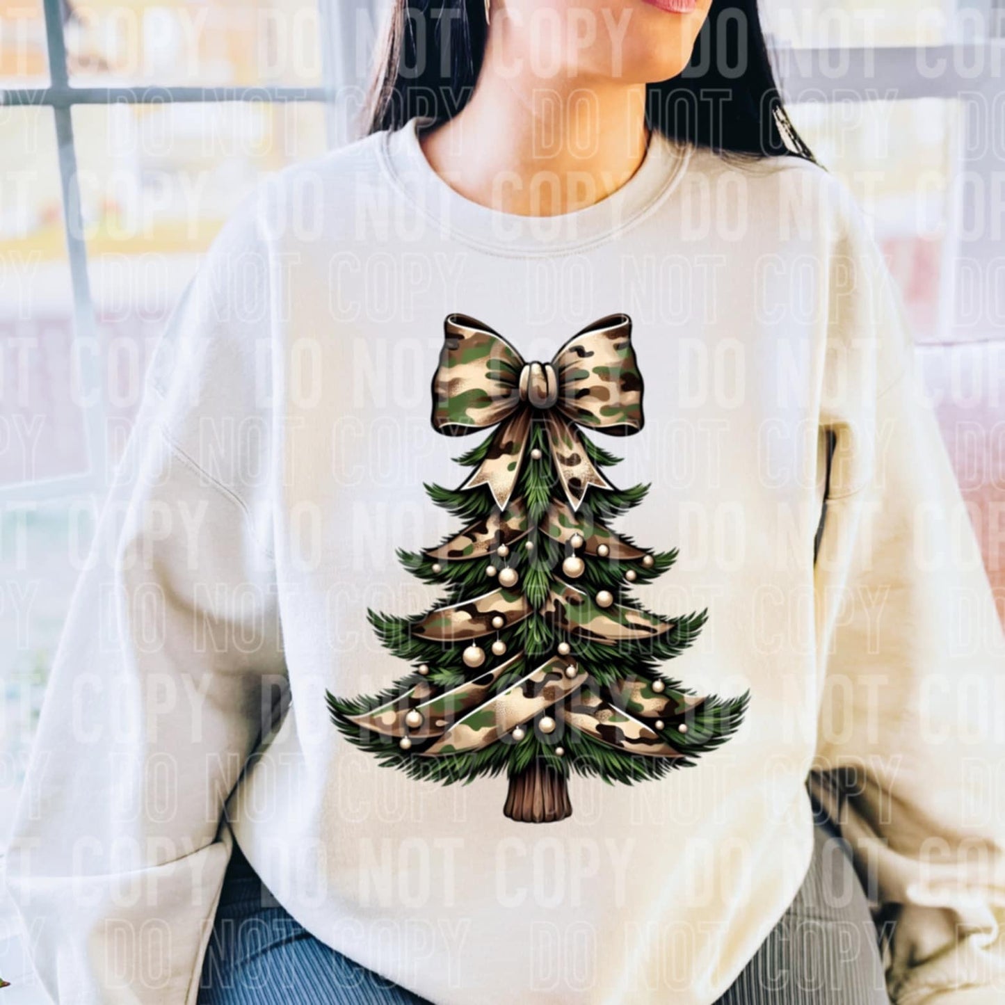 Camo tree - DTF TRANSFER (MG Xmas fundraiser)