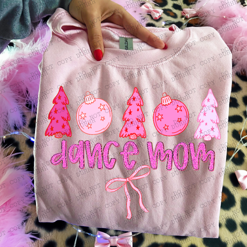 dance mom pink girlypop Christmas DTF Transfer