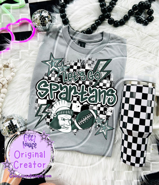 Let's go Spartans - DTF TRANSFER (GL925)