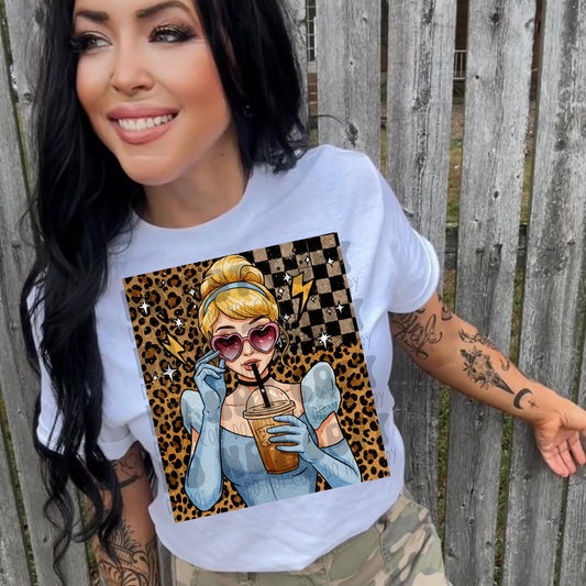 Blue Princess - DTF TRANSFER (Coffee princess bundle SAVED)