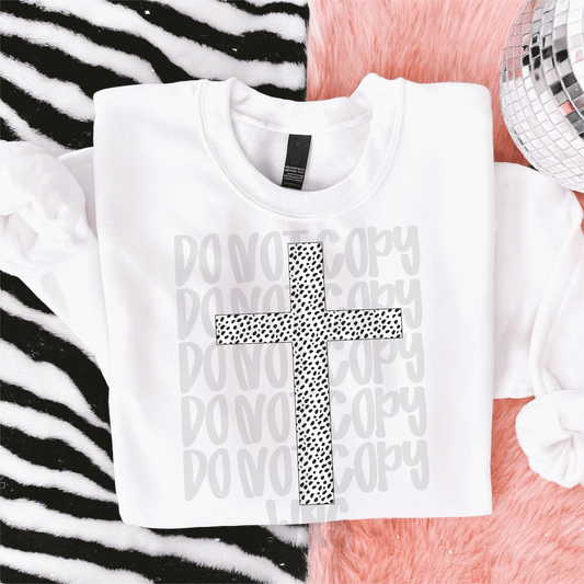 Dalmatian dots cross- DTF TRANSFER (BBDC)