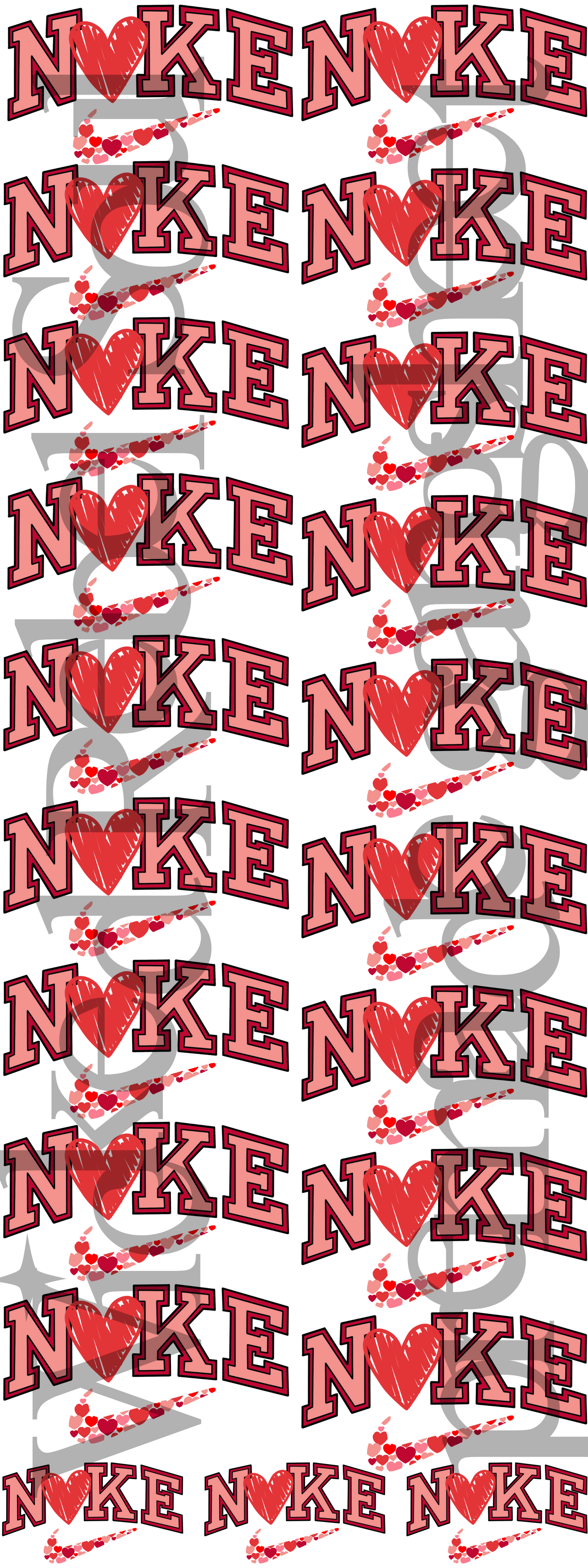 Check hearts #1 ; premade gang sheet