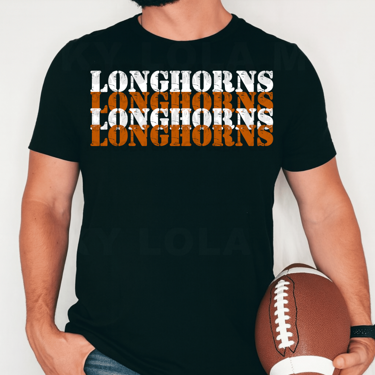 Longhorns army stencil - DTF TRANSFER (WFD Oct25)