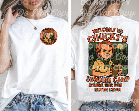 Chuck's Summer Camp - DTF TRANSFER (Spooky Summer Collab)