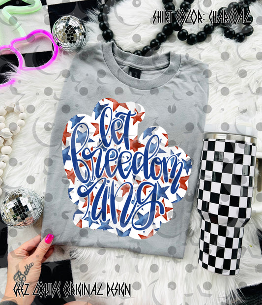 Let freedom ring #3 - DTF TRANSFER (GLD AP26)