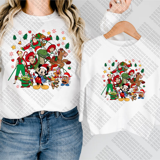 Mouse houses Christmas - DTF TRANSFER